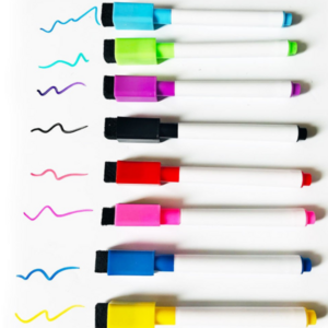 Dry Erase Markers Fine Tip Magnetic Colour Whiteboard Markers with erasers for School and Office