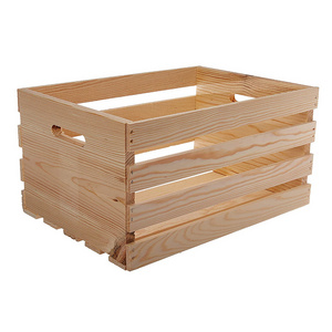 Cheap wholesale large sturdy packing storage wooden vegetable crates for sale