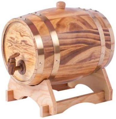 1.5L Oak Aging Barrels Whiskey Barrel Dispenser Home Wine Bucket Whiskey Barrel for Wine, Spirits, Beer,Exquisite wooden bucket