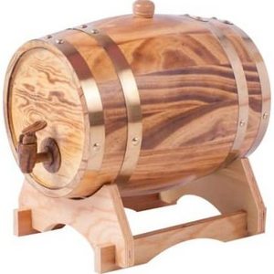 1.5L Oak Aging Barrels Whiskey Barrel Dispenser Home Wine Bucket Whiskey Barrel for Wine, Spirits, Beer,Exquisite wooden bucket