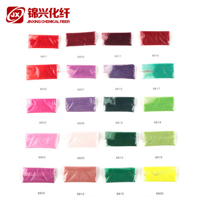 electrostatic flocking powder 100% nylon 66 flock bright for short cut velvet fabric