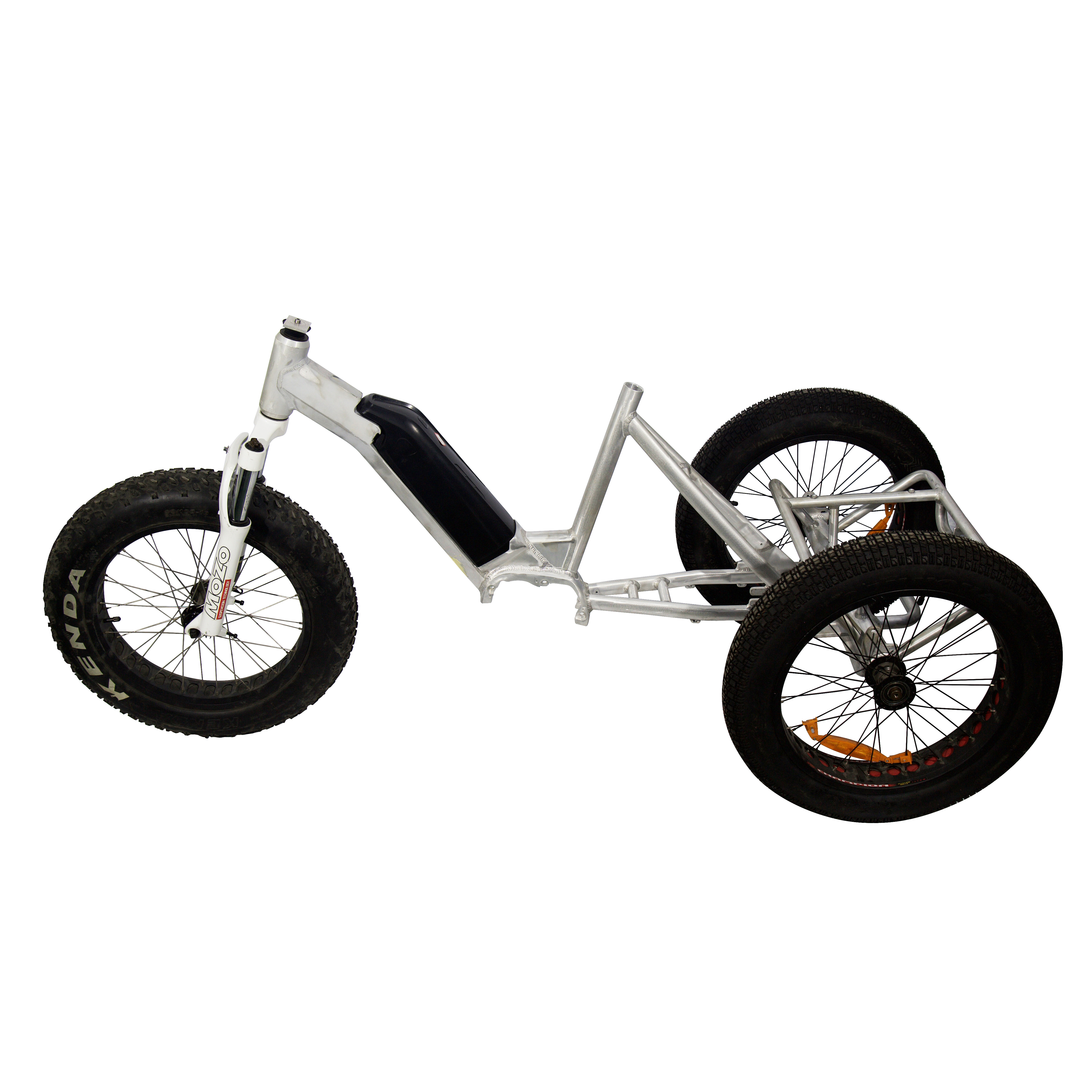 Electric Tricycle  Alloy bike Frame with Glossy  Glossy Battery Box for Bike BMX & Mountain Bikes