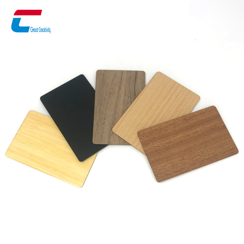 13.56Mhz Recyclable Wooden NFC Business Card NTAG 216 Bamboo Blank RFID Wood Key Card