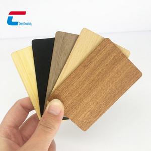 13.56Mhz Recyclable Wooden NFC Business Card NTAG 216 Bamboo Blank RFID Wood Key Card