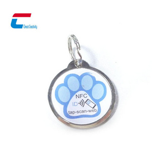 Promotional Gifts Nfc Dog Tag Pet Tag Custom Qr Code Nfc Pet Id Collar Tag