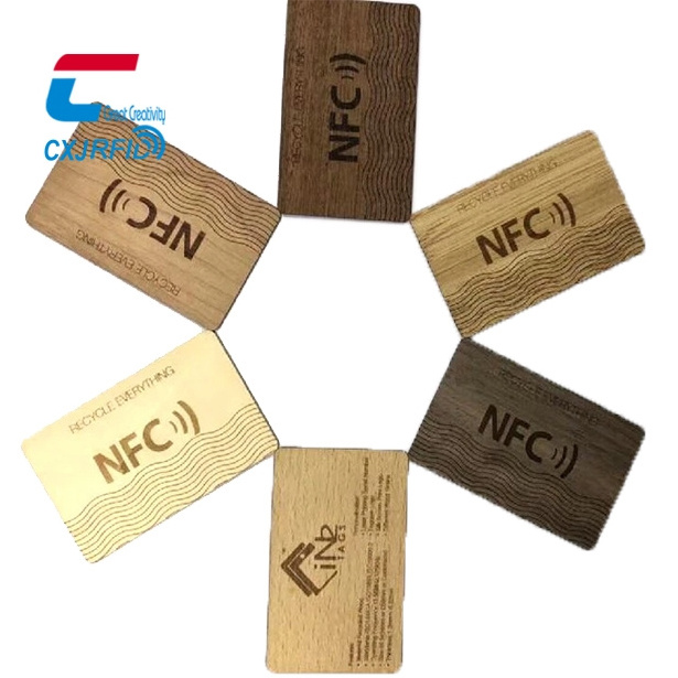 13.56Mhz ISO14443A Rfid Blank RFID Smart Chip Hotel Access Control Key Wooden Card