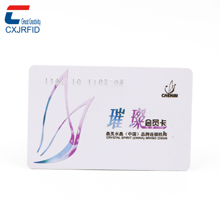 Plain White Pvc 13.56mhz Mifare Classic Ev1 1k Card