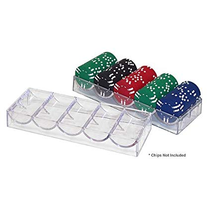 Clear Poker Chip Holder Tray Custom Acrylic Poker Chip Case