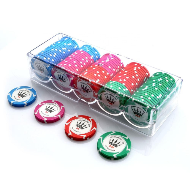 200pcs 100pcs acrylic poker chips tray holder