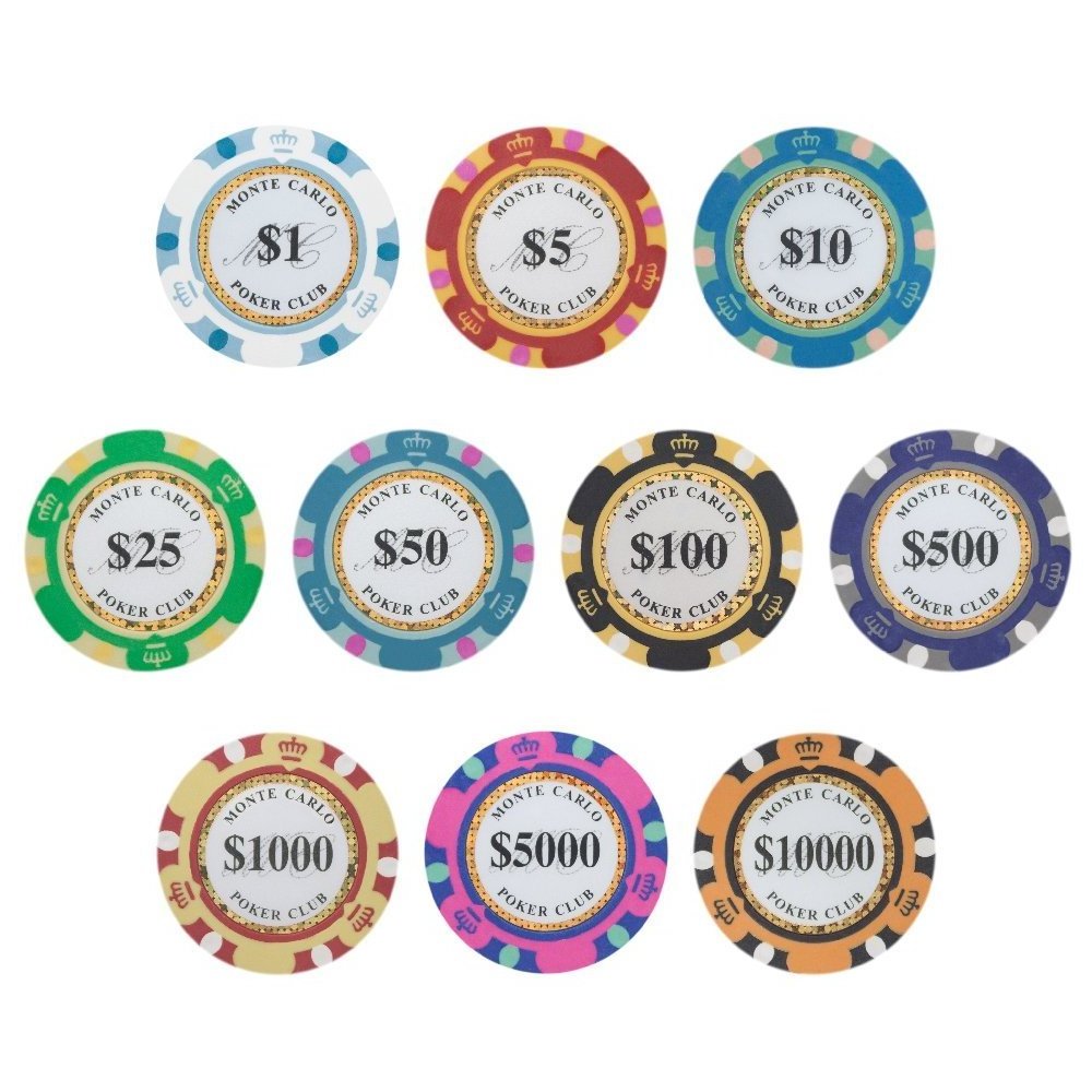 Wholesale custom ceramic chip token casino 14g clay cash poker chips