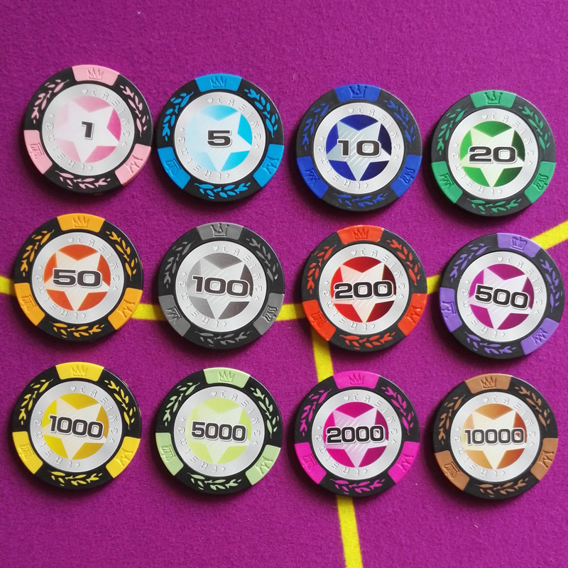 Hot selling custom colorful ceramic Clay poker chip