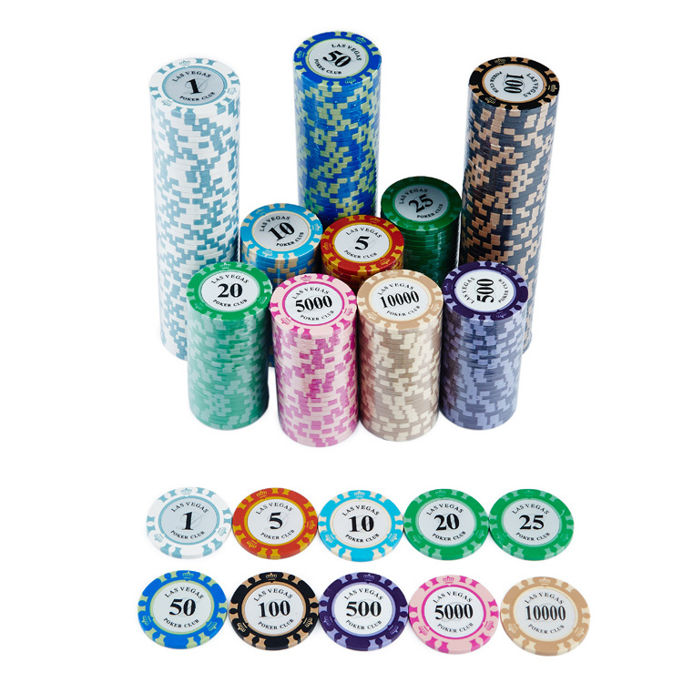 Clay Monte Poker Chip Sublimation Blank Set For Custom Set Poker Chips Flush Clay 14g