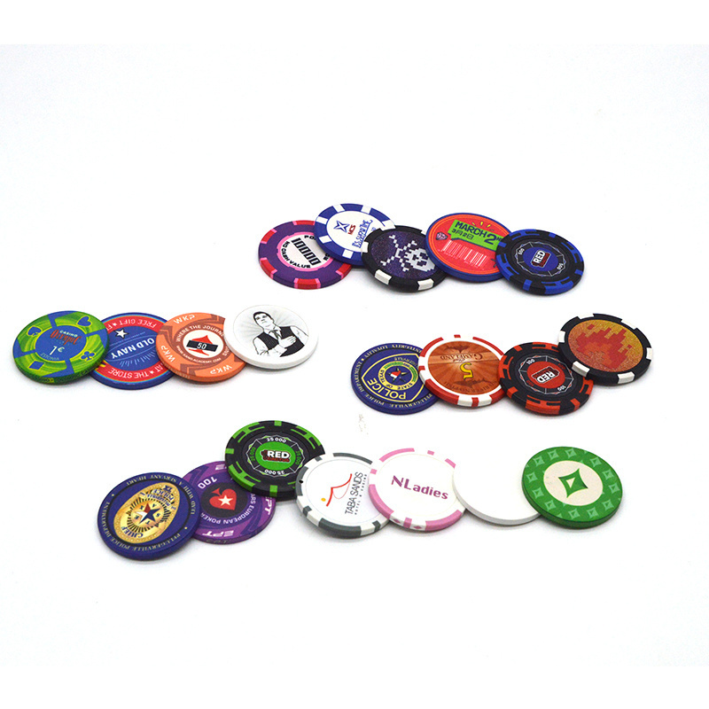 custom logo printing ABS Golf clay ceramic poker chip rfid casino poker Chip