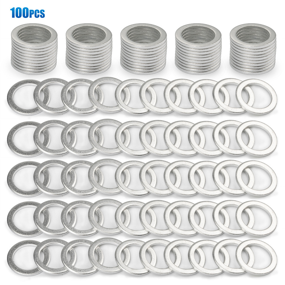 100PCS Transmission Oil Drain Plug Crush Washer Gaskets 94109-20000 90471-PX4-000 for Honda