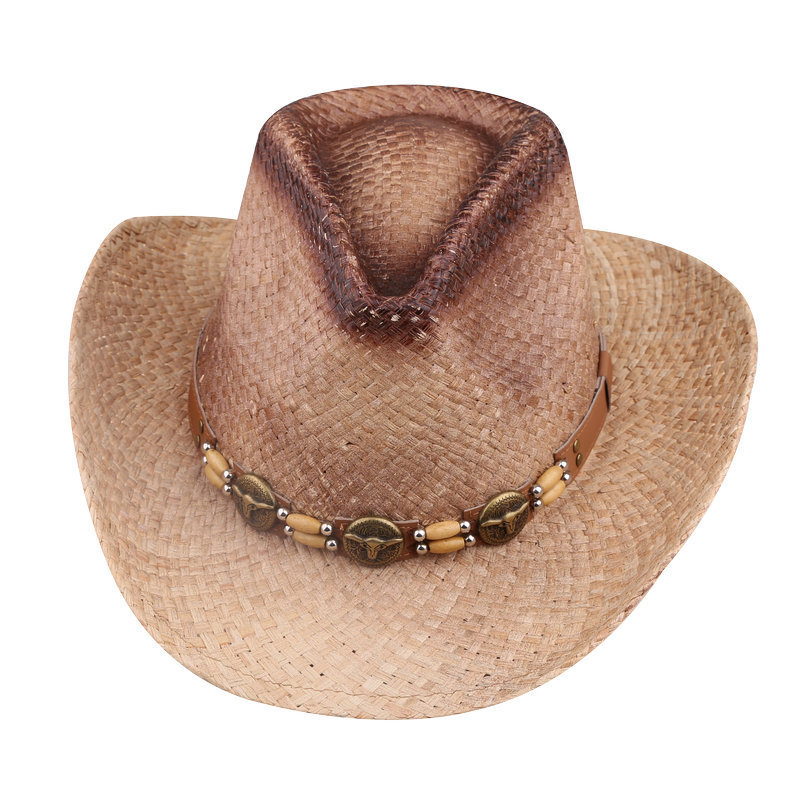 high quality western cowboy hat cowgirl hat raffia straw hat