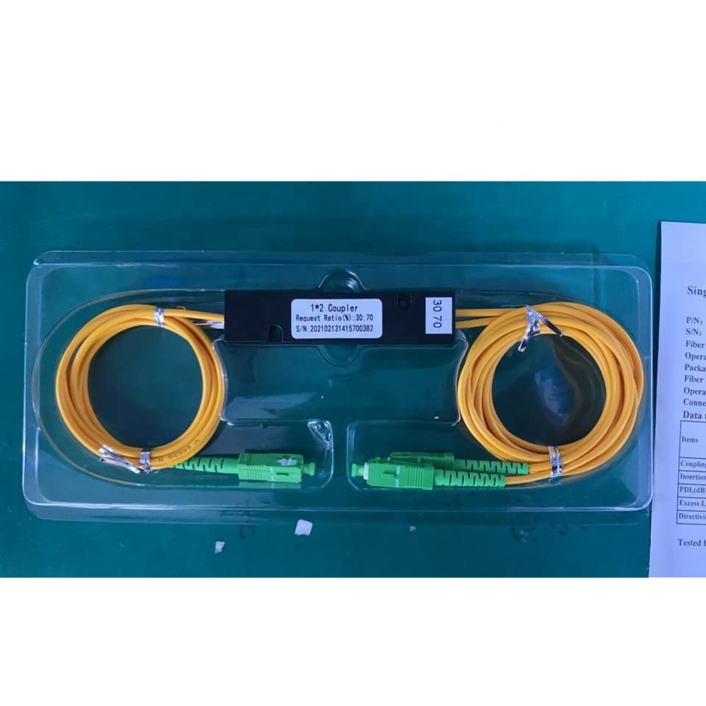 1x2 Fiber Optic Coupler 70:30 90:10 80:20 50:50