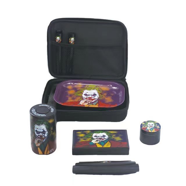 custom high quality smoking kit 4 in 1 set grinder kit smoking accessories smoking kit set in a bag