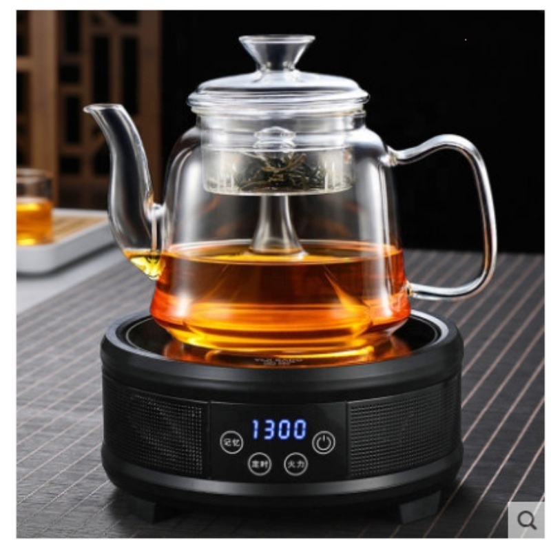 Heat Resistant Kitchen party bar use Handmade cold water Glass Teapot Borosilicate glass stove tea pot