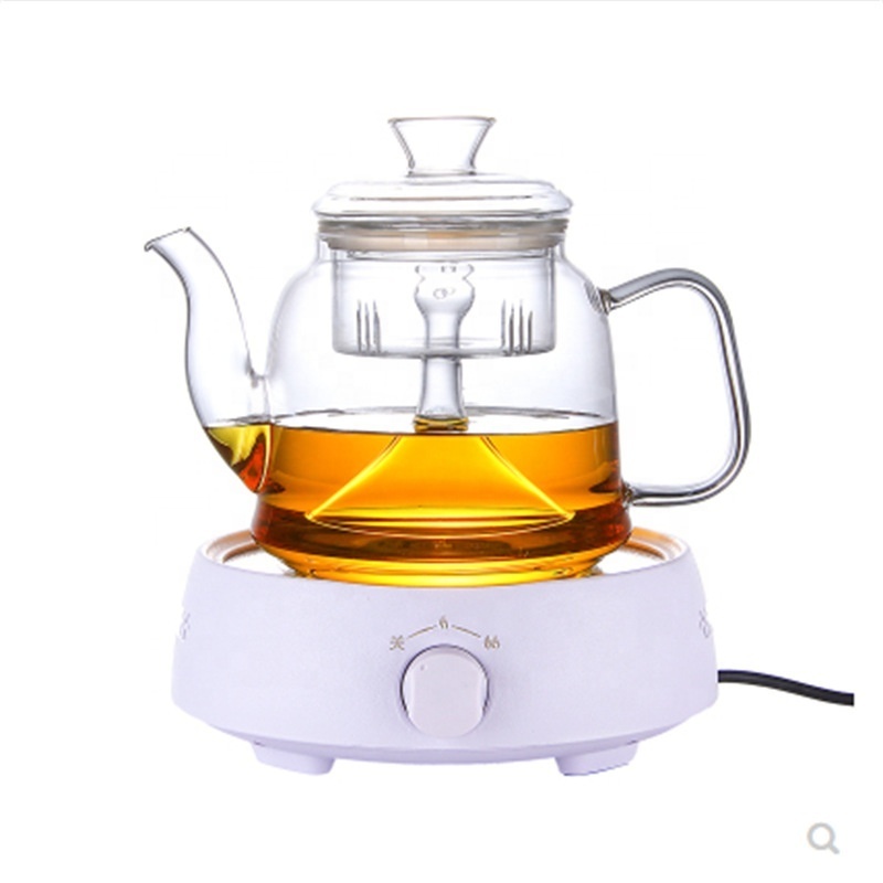 Heat Resistant Kitchen party bar use Handmade cold water Glass Teapot Borosilicate glass stove tea pot