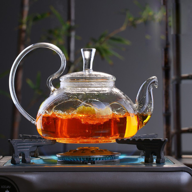 High Quality Heat Resistant Borosilicate Glass Tea Pot With Infuser