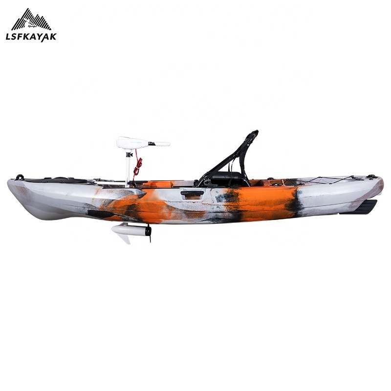 New design kayak with electric trolling motor/fishing kayak/single fishing kayak with engine