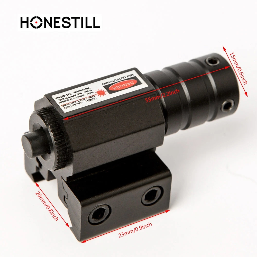 Mini Adjustable Compact Red Dot Green Dot Laser Sight 11MM 20MM Riser Mount Laser Pointer Hunting Accessory