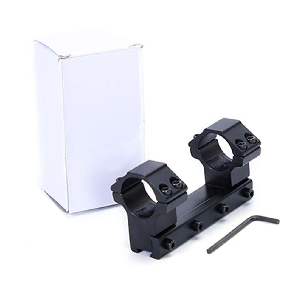 25.4mm 30mm Dual Ring Scope Mount Heavy Duty Cantilever Dovetail Integrated 11& 20 mm Flashlight Mount