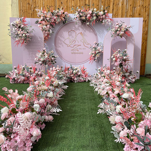 Customized flower wall decoration artificial flower decoration for wedding decoration backdrop for event stage