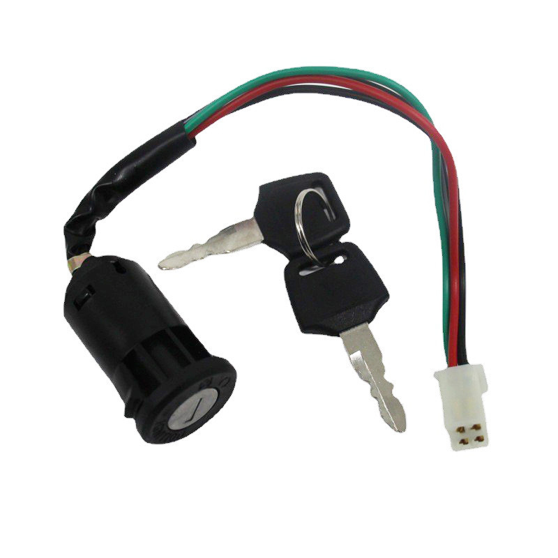 Motorcycle 4 Pin Wire On/Off Ignition Key Switch For 49cc 50cc 70cc 90cc 110cc 150cc 200cc 250cc ATV Part Dirt Pit Bike