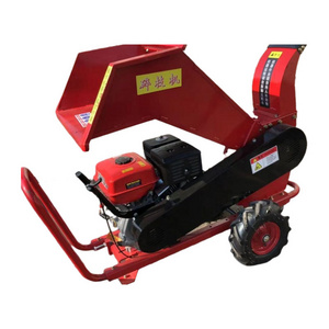 Mobile Diesel Twig Crusher 3400rpm 188f Tractor Waste Wood Chipper Pto