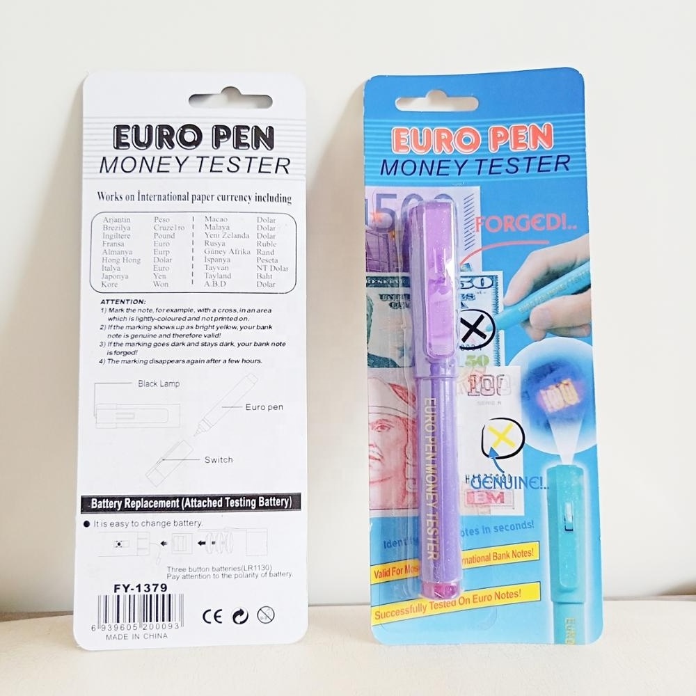 Euro Pen Money Tester 2In1 Money Test Pen Money Detector Pen