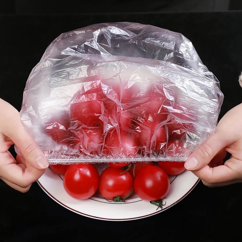 Reusable Fresh-keeping Transparent Kitchen Elastic Disposable Plastic Wrap Film Nylon Food Cover for Dish