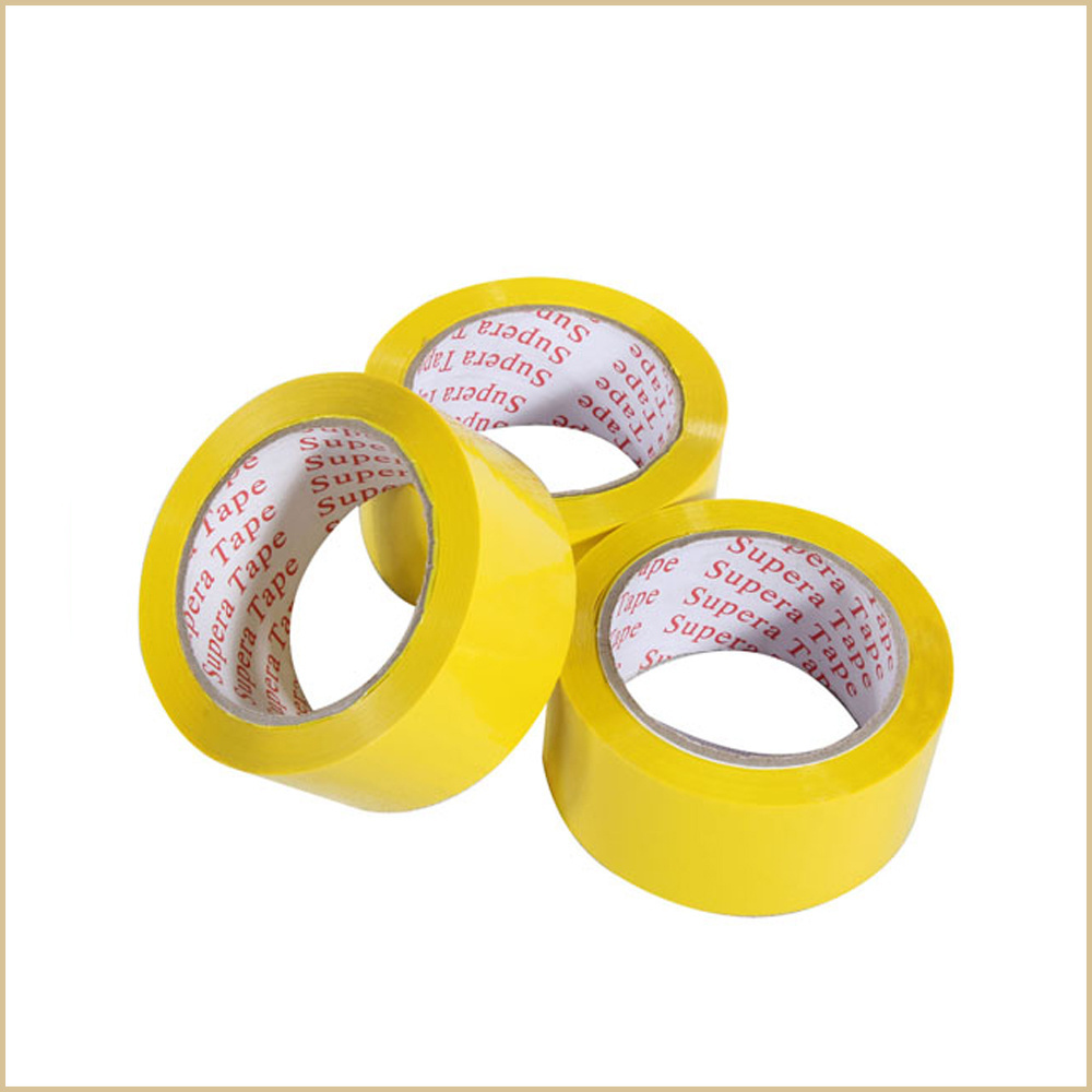 Factory Direct Sales Clear Yellowish Packing Packaging Gold Adhesive Packing Solution Tape for Shipping Moving