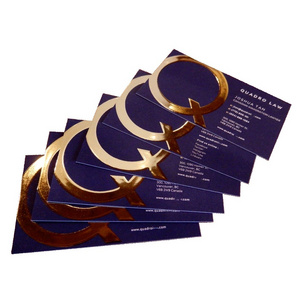 Raised Gold Foil Business Presentation Cards