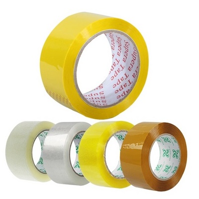 Factory Direct Sales Clear Yellowish Packing Packaging Gold Adhesive Packing Solution Tape for Shipping Moving