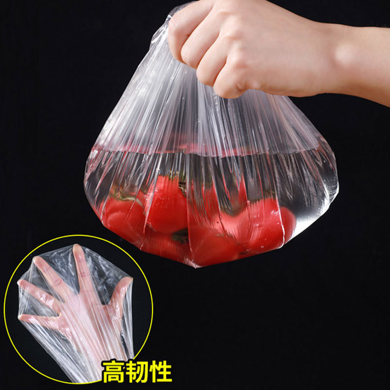 Fresh-keeping Bag Disposable Food Vegetables Storage Covers Plastic Wrap PE Elastic film sleeve