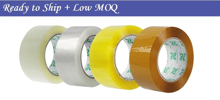 Factory Direct Sales Clear Yellowish Packing Packaging Gold Adhesive Packing Solution Tape for Shipping Moving