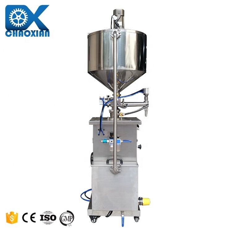 Semi Automatic Vertical Piston Liquid Filler Candle Vaseline Butter filling Machine With Heater