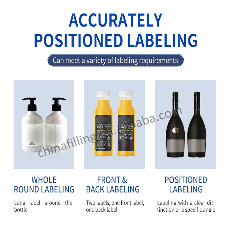 Automatic Plastic Protein Cans Label Pasting Round Bottle Labeling Machine with Date Printer