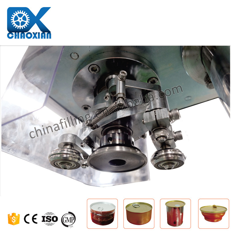 Semi Automatic Canning Fish Tin Cans Seamer Seaming Sealing Machine For Paper Tube Can Low Price