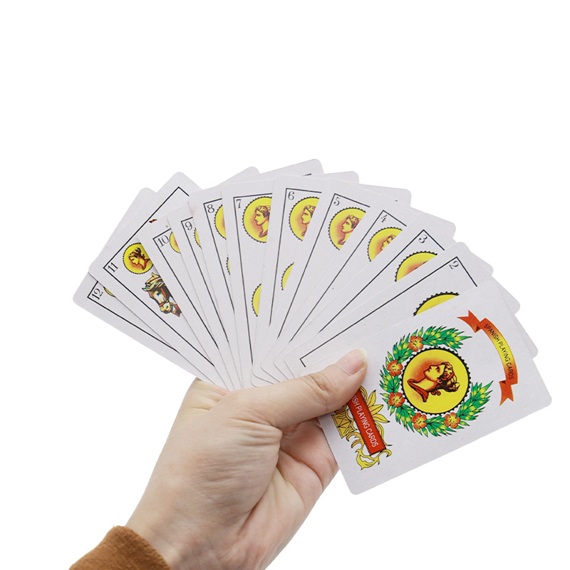 Quality Protection Waterproof Game Cards High Quality Spanish Naipes Playing Cards