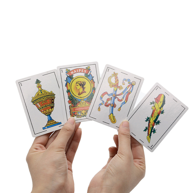 Quality Protection Waterproof Game Cards High Quality Spanish Naipes Playing Cards