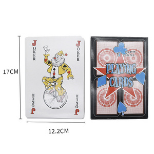 High Quality Custom Logo Playing Cards Game 12.2cm*17cm Large Print Playing Poker Cards