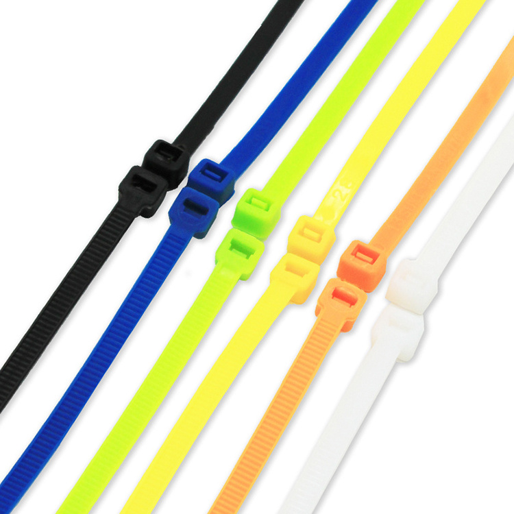 7.5x250 Natural Black Self Locking Nylon Cable Ties