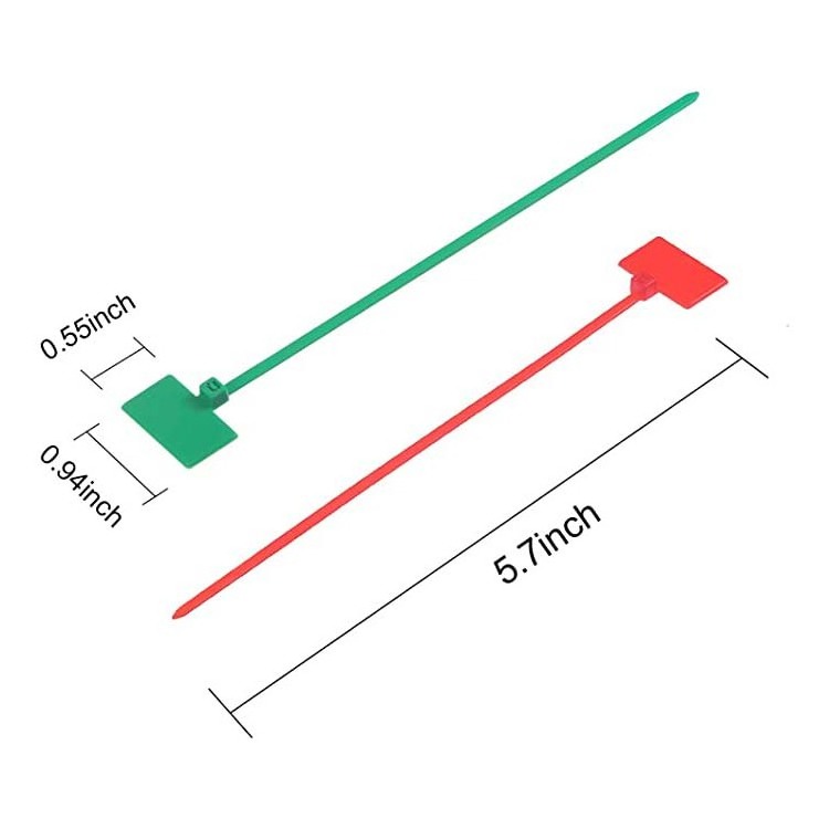 High quality and easy to use nylon tie labels, plastic zip tie cable labels for cable tie with tag