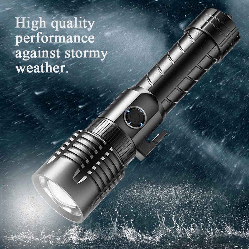 Hot Sale high power  500 1000 2000 3000 20000 100000 lumen super bright LED tactical torch flashlight