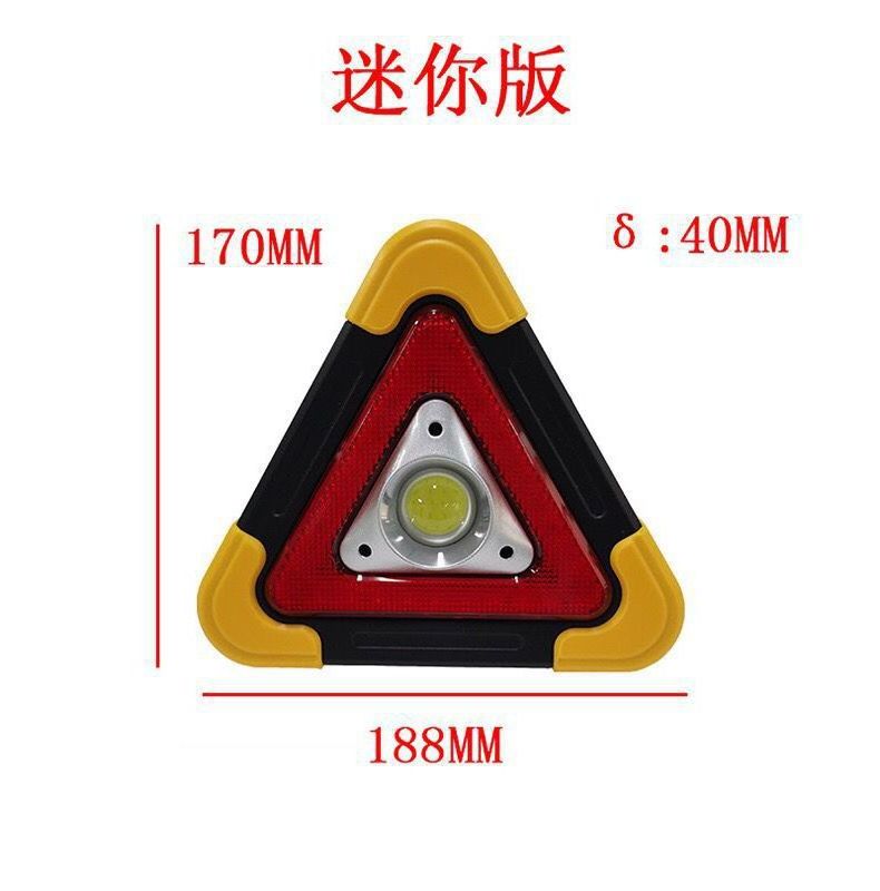 Led warning lights portable emergency triangle solar warning light for car