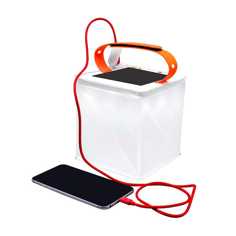 Inflatable Multifunctional Foldable Outdoor Portable Hanging USB Rechargeable Water Proof Solar LED Emergency Camping Light