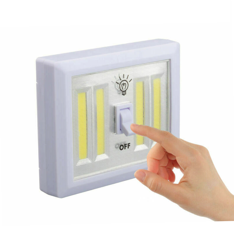 Ready Stock battery operated led switch wall puck touch emergency night lights for house wardrobe bathroom cupboard cabinet