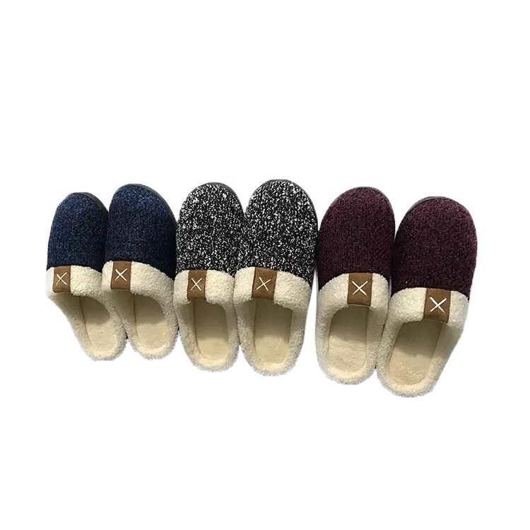 Contracted design winter indoor warm trend comfort memory foam gel slippers